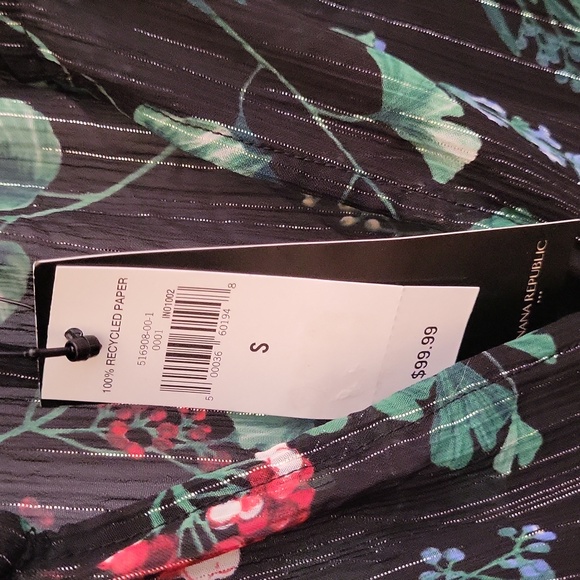 NWT Banana Republic Sheer Floral Print Dress, Size S - Picture 12 of 13